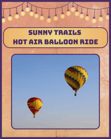 sunny trails hot air balloon