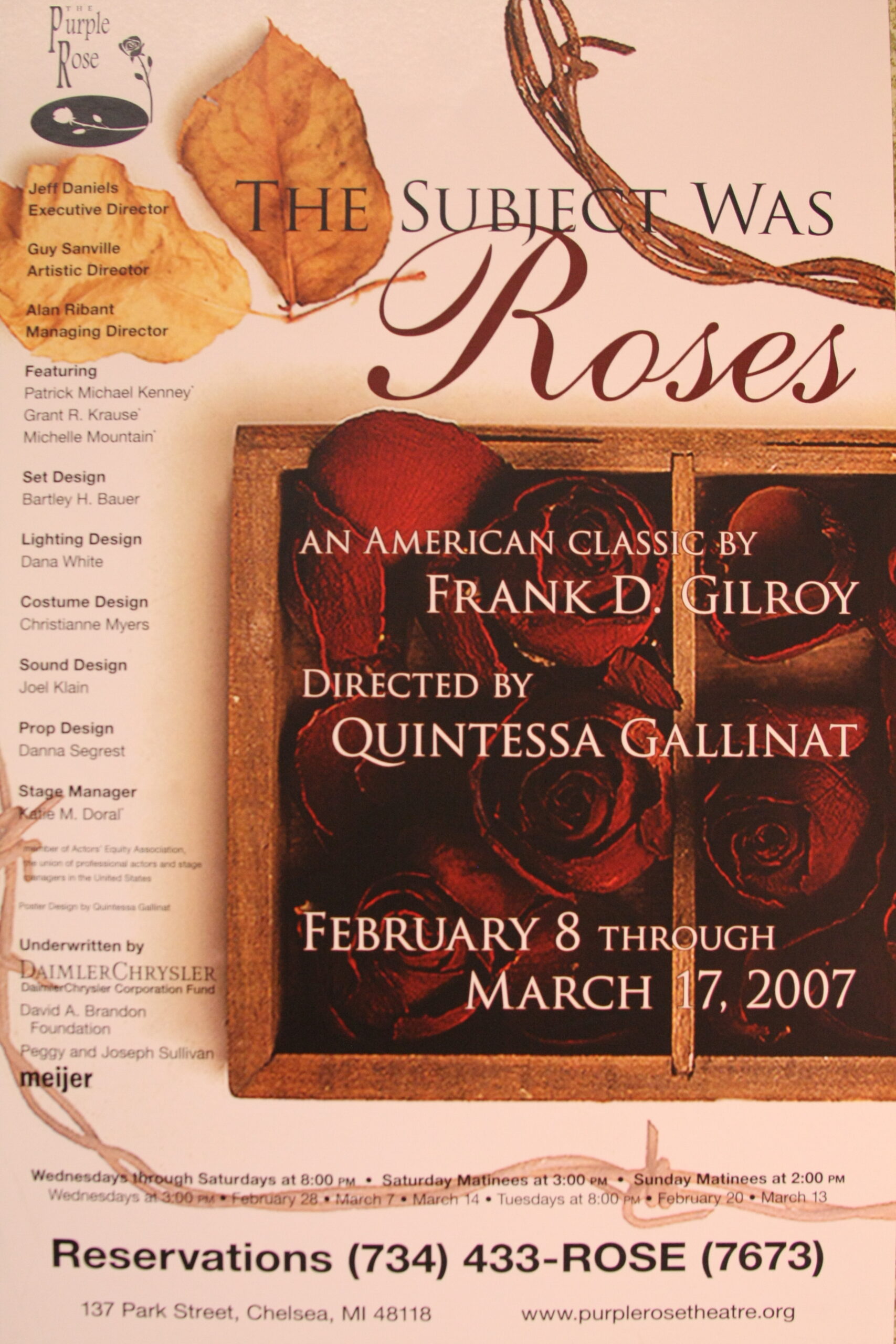 The Subject Was Roses